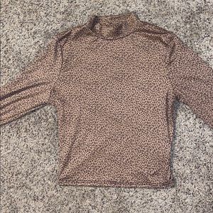 Cheetah print tight long sleeve